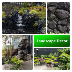 KINGRUI lava rock terrarium drilled option for planters.