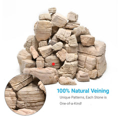 KINGRUI pagoda rock cream surface highlights warm tones ideal for terrarium themes.