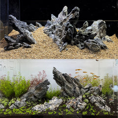 KINGRUI Seiryu rock stackable design enables arches and walls.