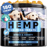Kinpur Calming Chews pack close-up highlighting calming relief for dogs.