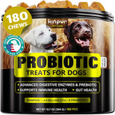 Kinpur Probiotics Chews bottle close-up highlights digestive enzymes for gut health