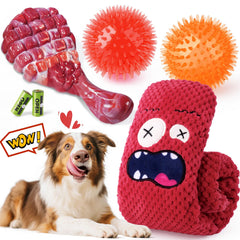 KIPRITII steak chew toy engages aggressive chewers with a beef-flavored design