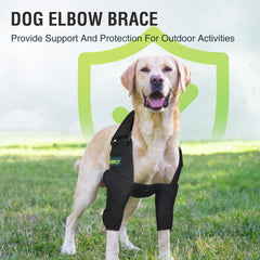 KISFLY dog elbow brace strap adjustment highlights customizable wrap for snug fit