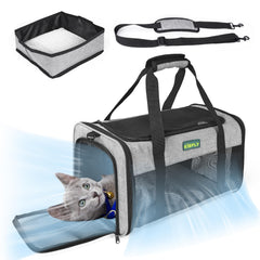 KISFLY TSA-approved pet carrier cabin-front-view travel-friendly for small pets