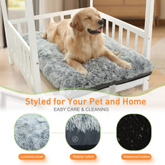 KISYYO bed features machine-washable construction for easy cleaning.