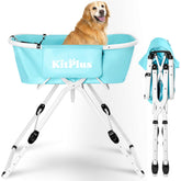 KITPLUS elevated dog bathtub assembled for easy at-home grooming.