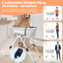 KITPLUS sturdy aluminum frame for indoor or outdoor use.