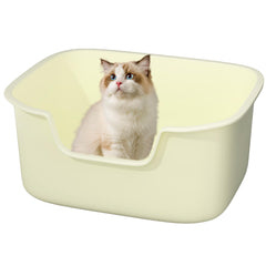 Kittenhood large cat litter box with side-entry open top for easy access and mess control
