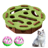 Kittern Cat Scratch Puzzle Enrichment Box lid view showing safe, durable design for cats
