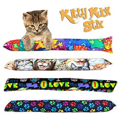 Kitty Kick Stix 15in bundle—two kick sticks ready for indoor play and daily exercise.