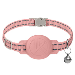 Kitty Kompass Tile Sticker Holder Collar pink with holding case ready for tracking.