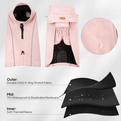 KITVAMREX fleece-lined interior offers cozy warmth on cold days.
