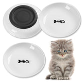 Kitwinney cat food bowl three-pack anti-slip bottom keeps meals quiet and steady