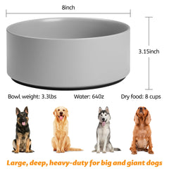Kitwinney 8-inch matte glaze bowl blends with home decor.