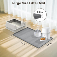 KIXCVDM easy-clean cat litter mat resists dirt and stays fresh after use.
