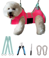Kkiimatt dog grooming hammock neck-support ready for calm nail trimming.