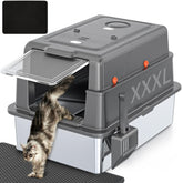 KMNSUN XXXL litter box with lid showing private space and reduced mess.