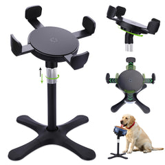KMXASP elevated dog bowl stand with tilt for comfortable feeding posture
