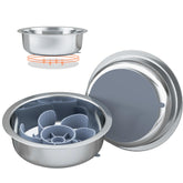 KMXASP stainless steel dog bowls with suction base, 2-pack for spill-free feeding