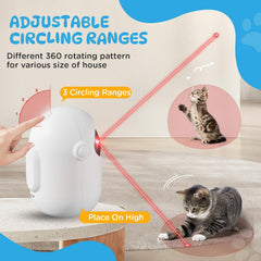 Koackl cat toy rechargeable battery inside enables long sessions without interruption.
