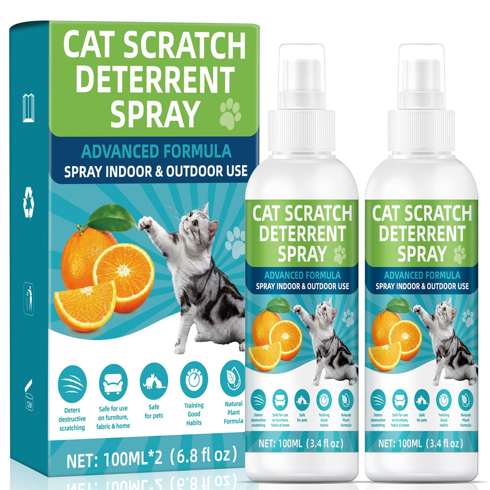KODASNY Cat Deterrent Spray bottle mist for indoors helps prevent furniture scratching