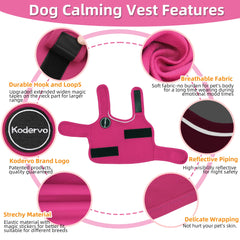 Kodervo dog anxiety jacket fabric texture highlighting soft breathable material