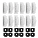 Kohimit cat fountain filter package with 12 filters and 12 sponges keeps pet water clean