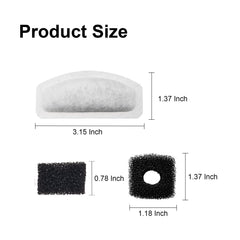 Kohimit sponge set for fountain provides gentle filtration and easy maintenance