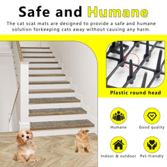 Kokmeya pet repellent mat 78in by 11in demonstrates generous coverage for doorways