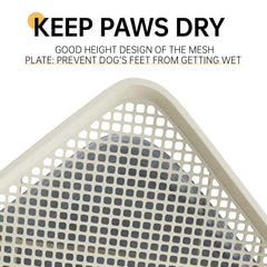 KOLA PANDA dog potty tray grid bottom with reinforced support