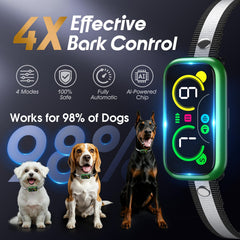 Kollgux Dog Bark Collar Pro close-up showing adjustable strap for a secure fit