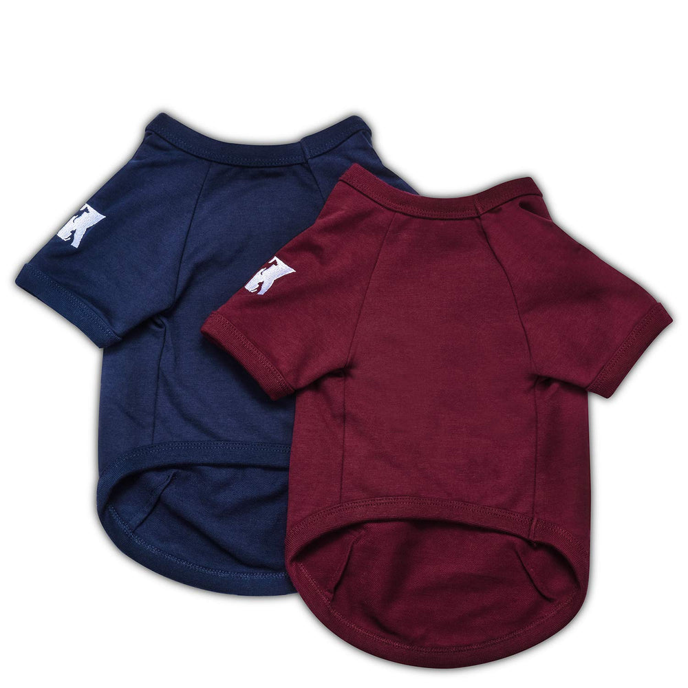 Koneseve dog shirt blue pack shows comfy stretch for daily walks.
