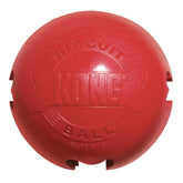 KONG Biscuit Ball with hollow center ready for treat stuffing and enrichment