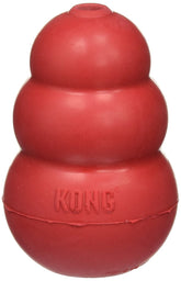 KONG Classic Medium dog toy red, pack of 2, durable chew-friendly.