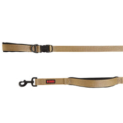 KONG Comfort traffic leash padded handle offers comfortable control during busy street walks.