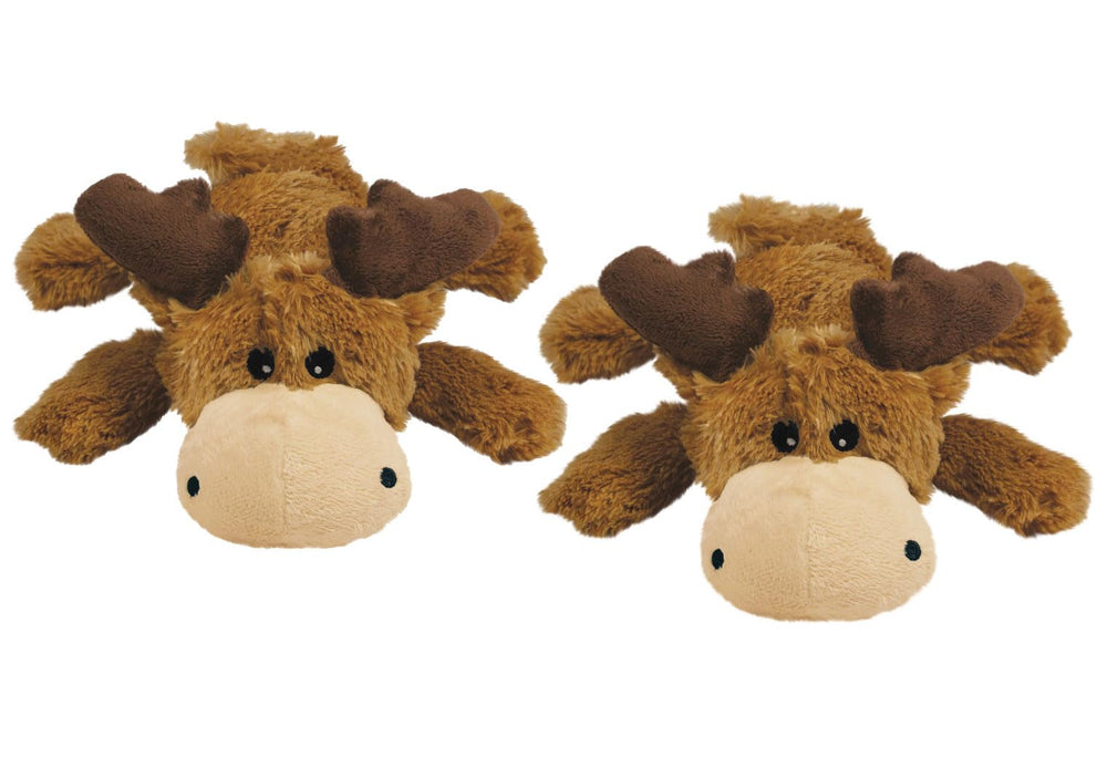 KONG Cozie Marvin the Moose two-pack for medium dogs with soft comfort.