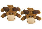 KONG Cozie Marvin the Moose two-pack for medium dogs with soft comfort.