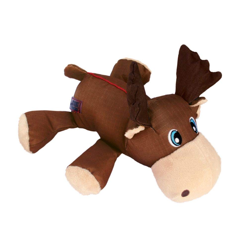 KONG Cozie Ultra Max Moose front view for durable chew sessions and interactive play