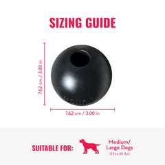 KONG Pelota Extrema con Hueco durante juego de entrenamiento y búsqueda