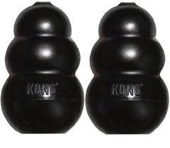 KONG Extreme dog toy large black in action for powerful chewers
