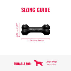 KONG Extreme Goodie Bone in action—dog chewing for extended play