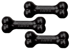 KONG Extreme Goodie Bone medium black front view for durable chewing and enrichment