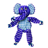 KONG Floppy Knots, elefante frontal, duradero para masticar y jugar sin desorden.