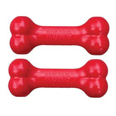 KONG Goodie Bone pack-2 red, durable chew toy promoting mental engagement for small dogs.