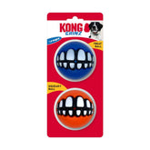 KONG Grinz squeaky ball closeup for interactive fetch and auditory fun