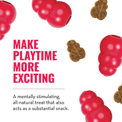KONG Jerky Chicken dense texture close-up shows chewy rewards for interactive play
