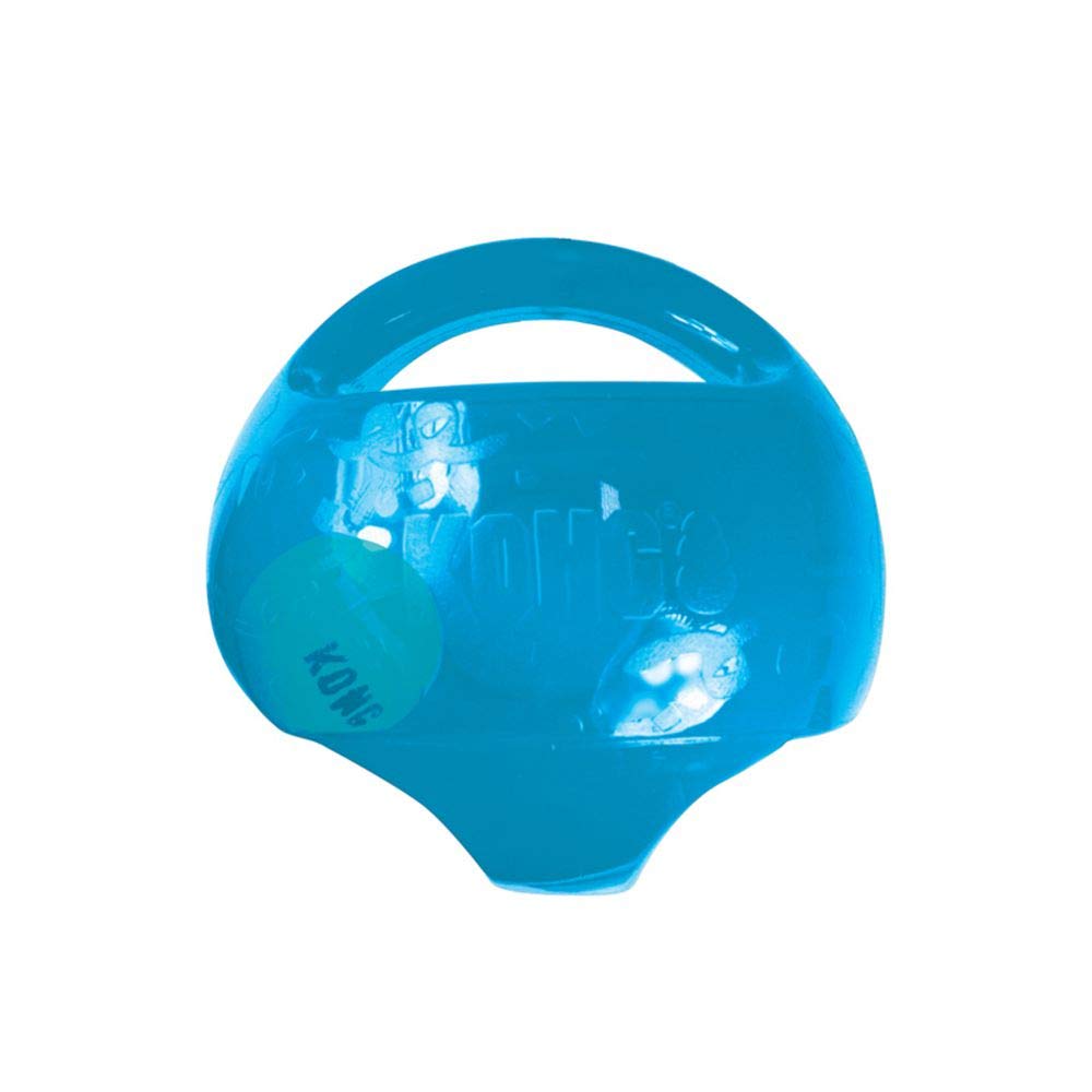 KONG Jumbler Ball in green color ready for fetch with large dogs.