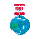 KONG Jumbler Ball outer shell with tennis ball for unpredictable fetch fun.