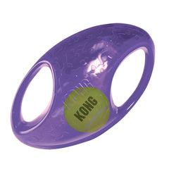 KONG Jumbler Football—interactive toy for fetch with loud squeak