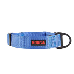 KONG Max HD collar small blue close-up highlighting durable stitching and padding for comfort